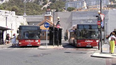 Bus stops at Market Place Gibraltar